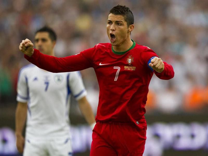 Portugal's Cristiano Ronaldo celebrates goal