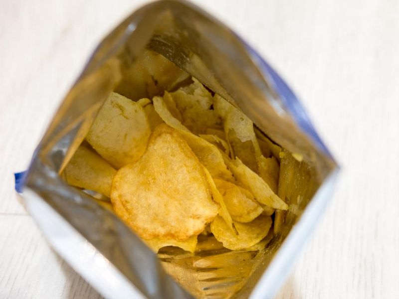 Potato chips in package