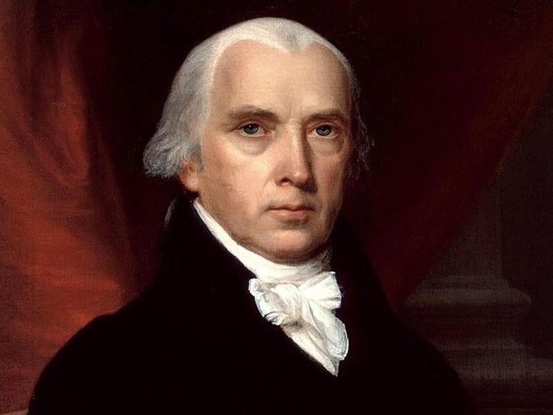 President James Madison in a portrait