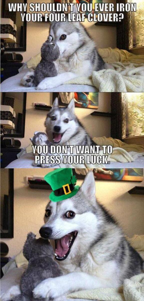 Press your luck Irish meme
