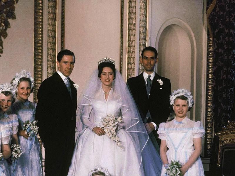 Princess Margaret in the Poltimore Tiara on Her Wedding Day