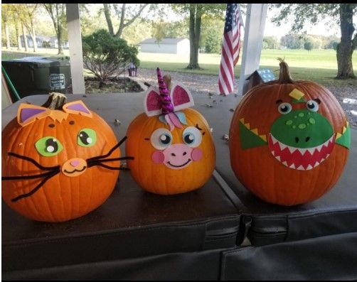 Pumpkin decorating stickers