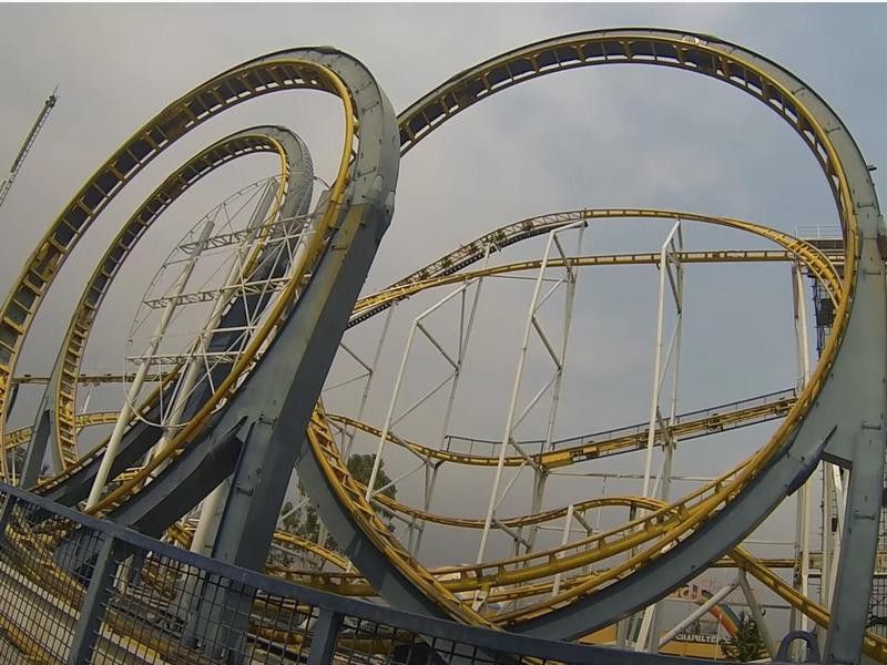 Quimera roller coaster in Mexico City, Mexico