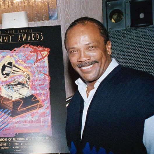 Quincy Jones smiling