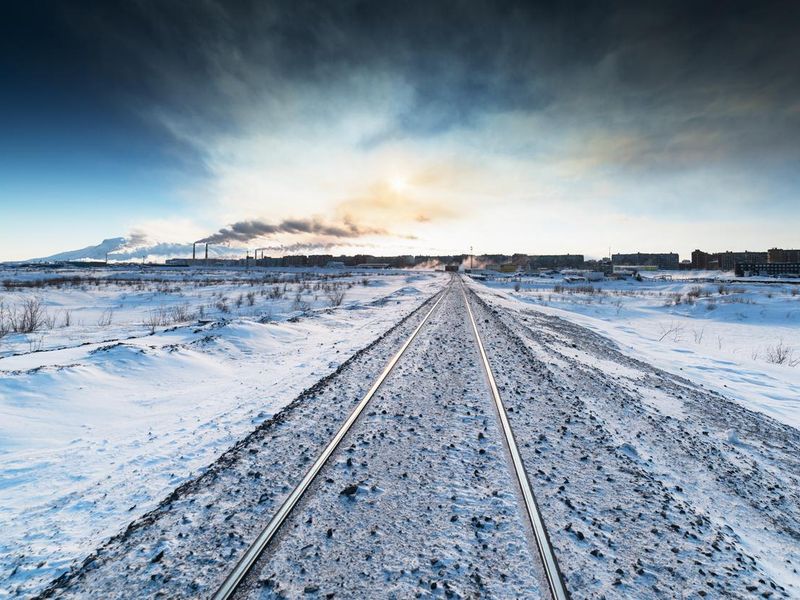 Railroad in Norilsk