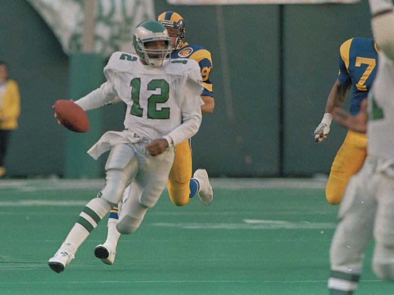 Randall Cunningham running against the Rams in 1988