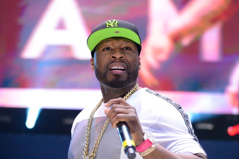 Rapper 50 Cent performs