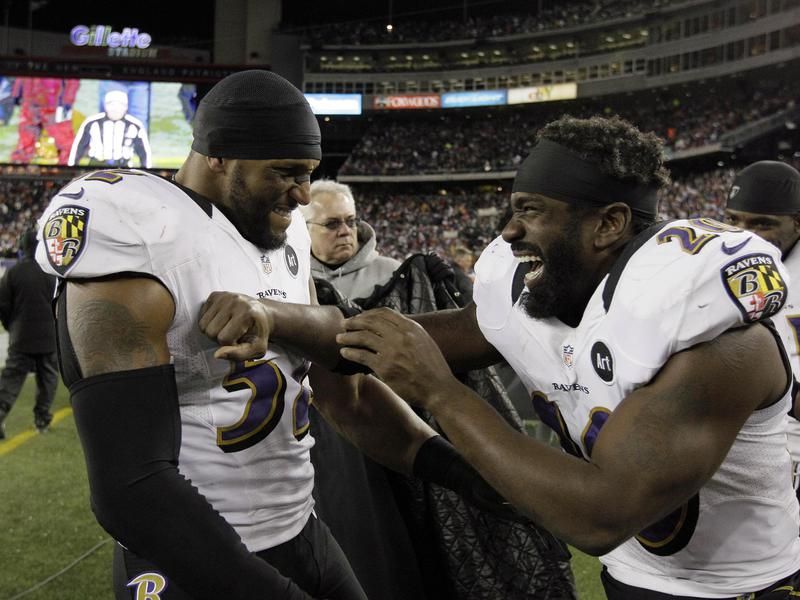 Ray Lewis and Ed Reed