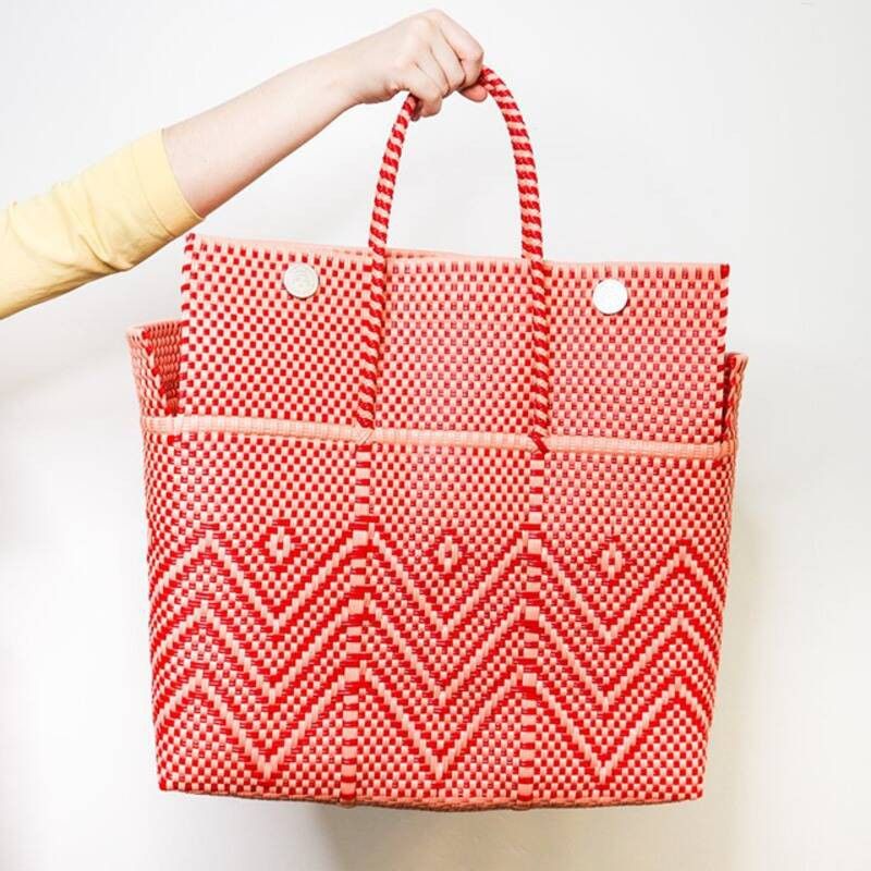Red Coral handmade bag