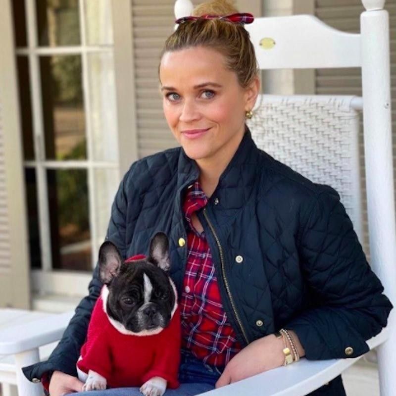 Reese Witherspoon with a dog