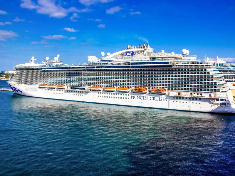 Regal Princess cruise ship docked in Port Everglades