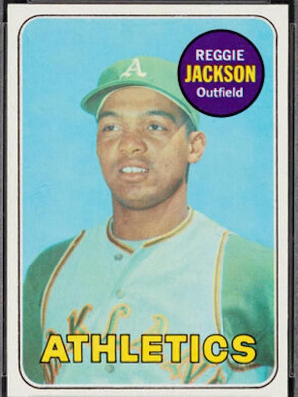 Reggie Jackson 1969 Topps rookie card