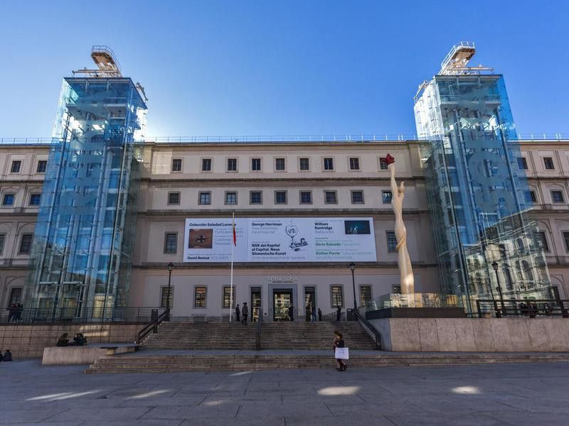 Reina Sofia National Art Museum in city of Madrid, Spain