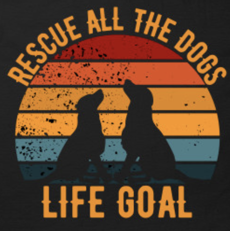 Rescue all the dogs T-shirt