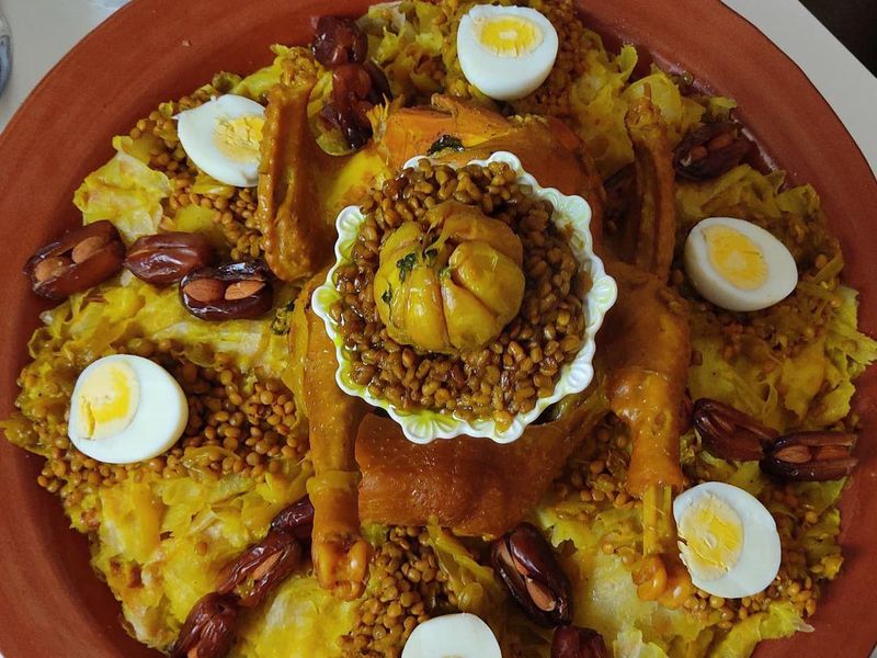 Rfisa Moroccan post-birth dish