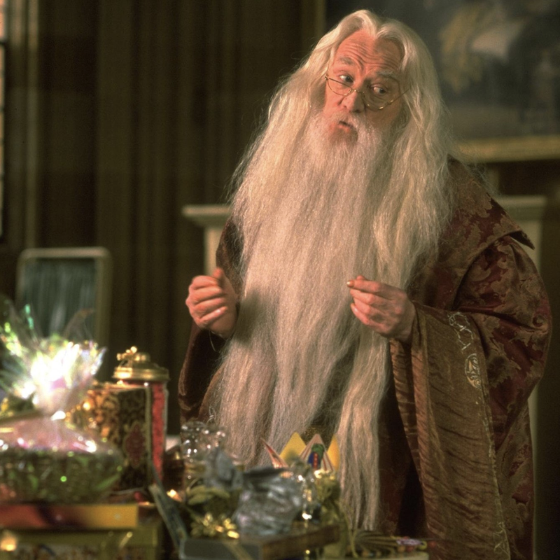 Richard Harris as Albus Dumbledore in Harry Potter and the Sorcerer's Stone
