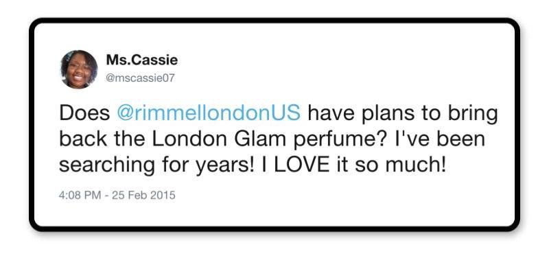 Rimmel London's "London Glam" Perfume