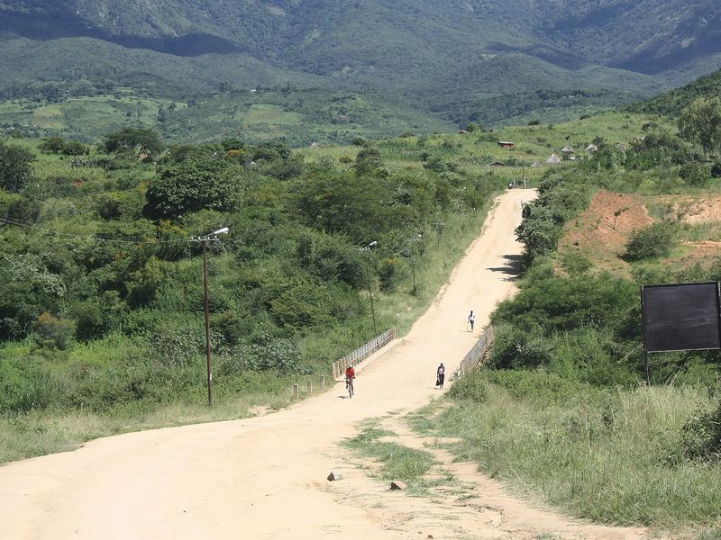 Road near Machipanda in Zimbabwe