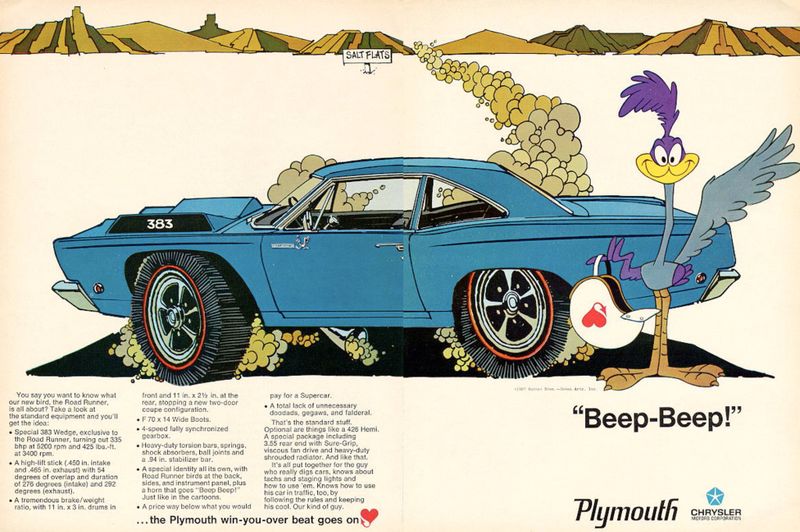 Road Runner ad from 1968