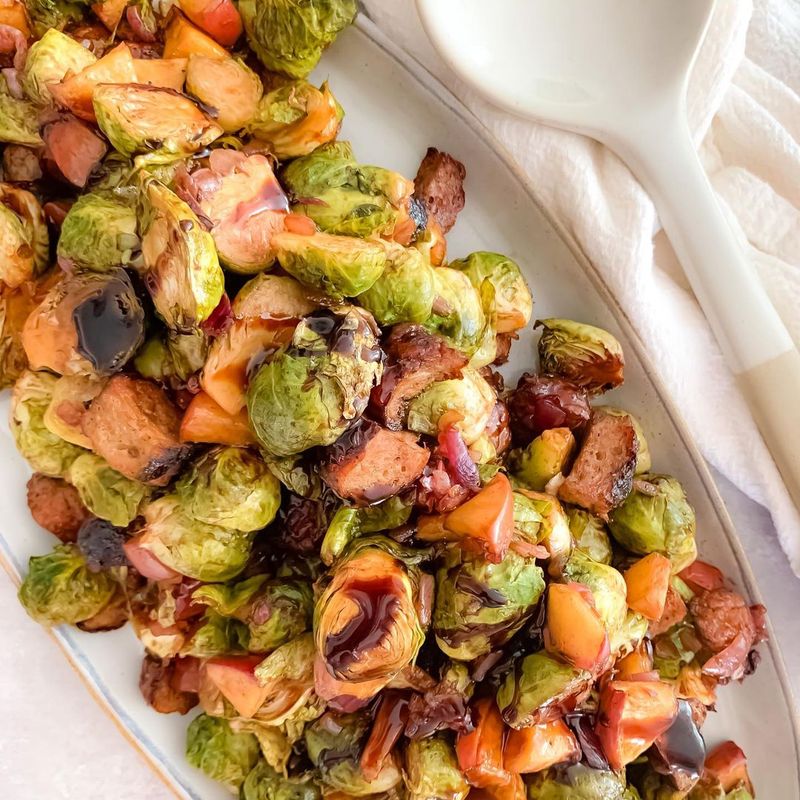 Roasted Brussel Sprouts and Squash