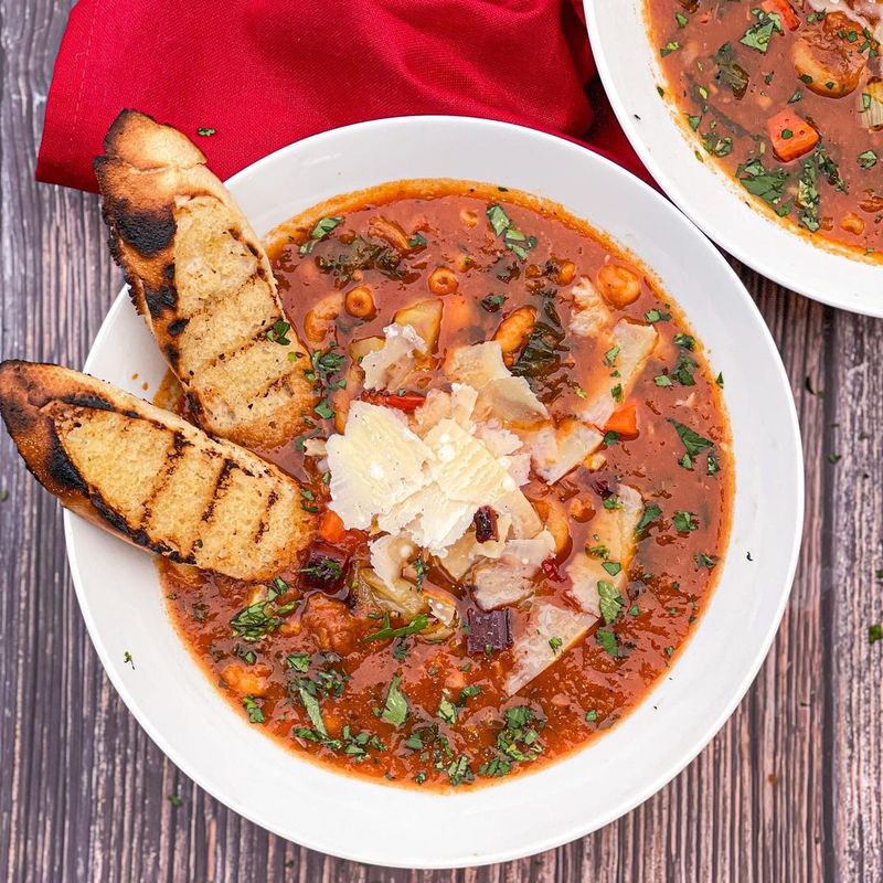 Roasted Tomato and Chunky Veggie Soup