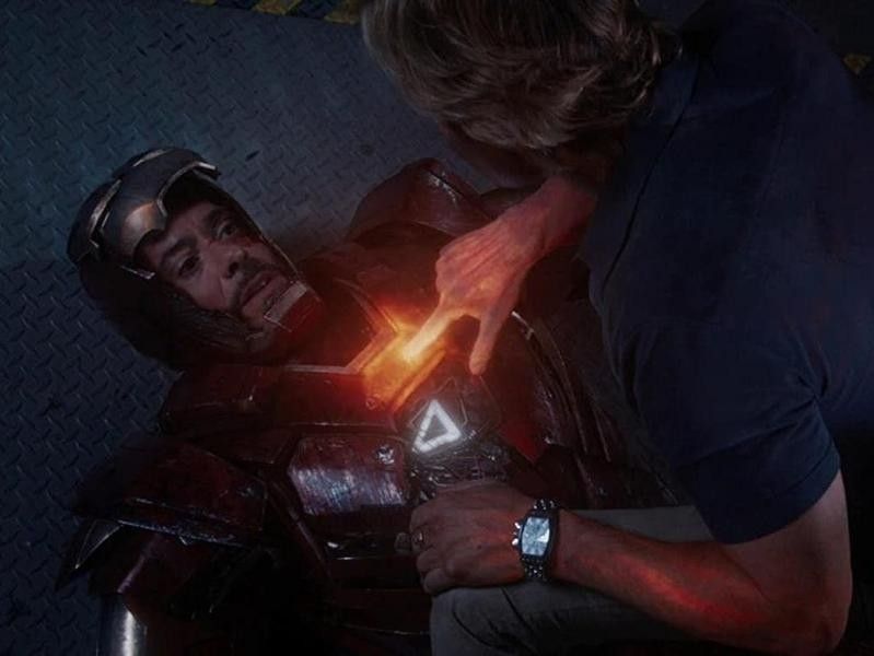 Robert Downey, Jr. as Iron Man in "Iron Man 3."