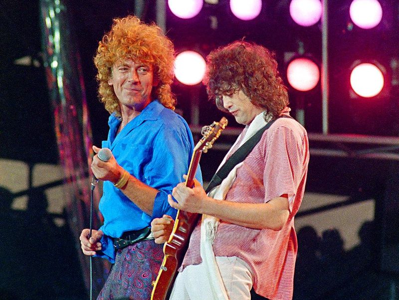 Robert Plant, Jimmy Page at Live Aid