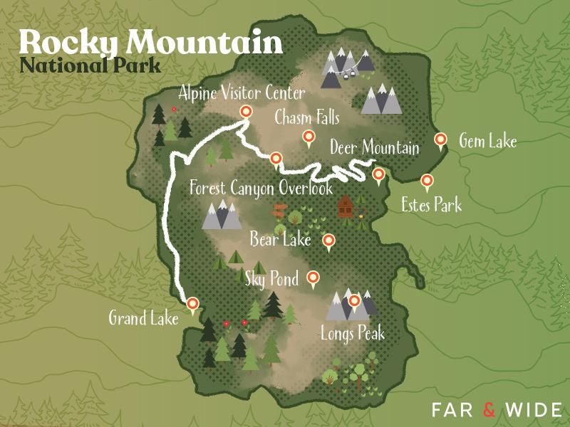 Rocky Mountain National Park map