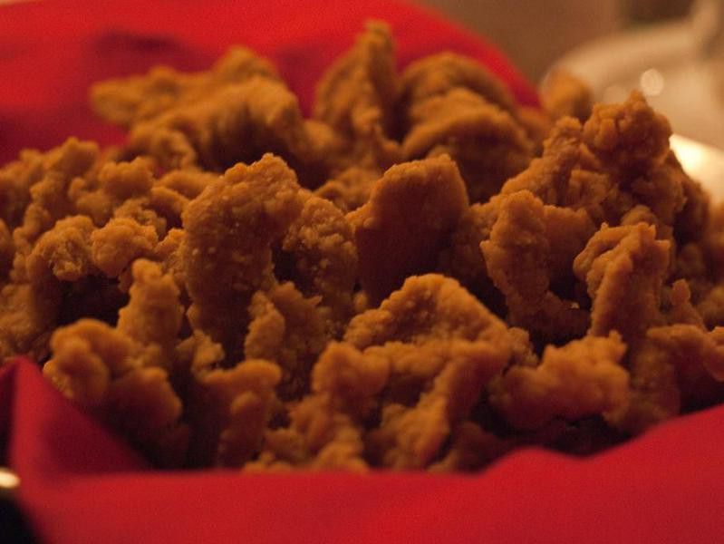 Rocky Mountain oysters, bull testicles