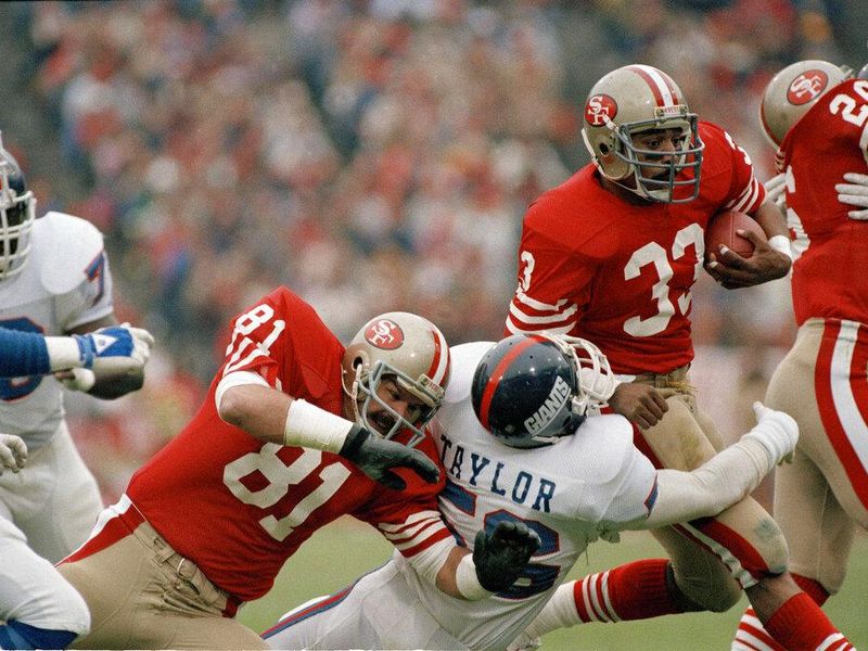 Roger Craig and Lawrence Taylor