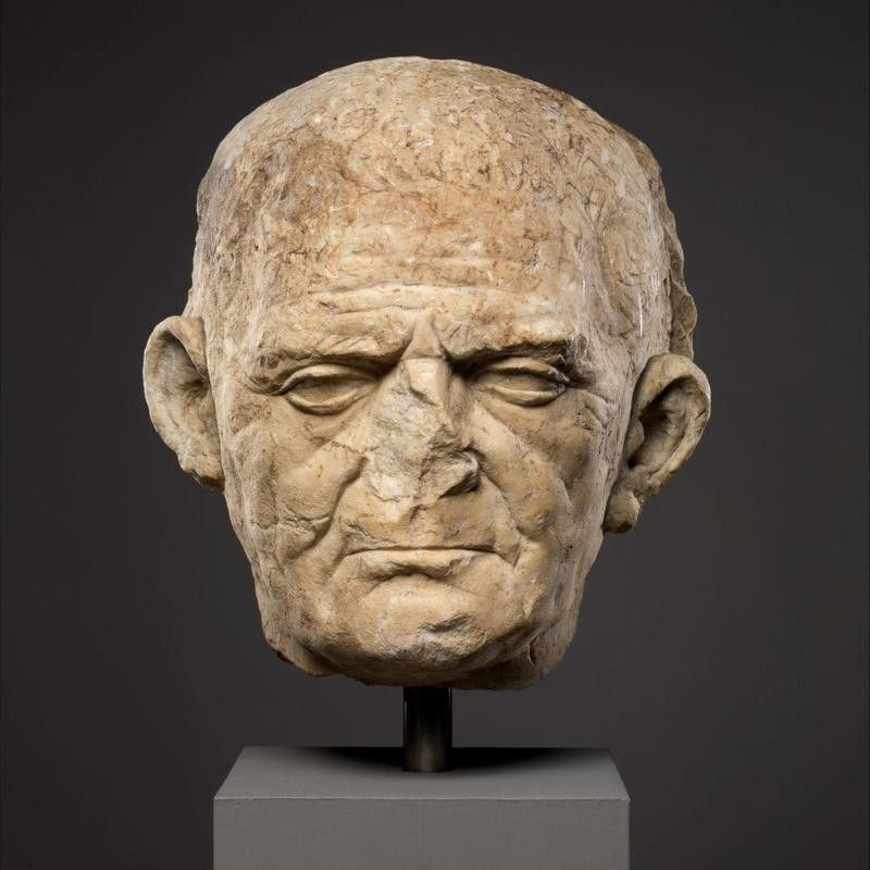 Roman statue head