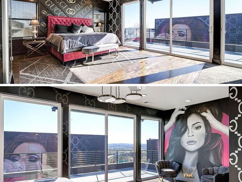 Room with Kylie Jenner painting