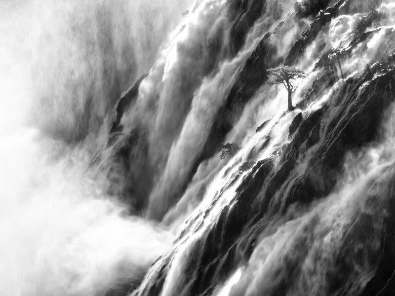 Ruacana waterfall in Namibia