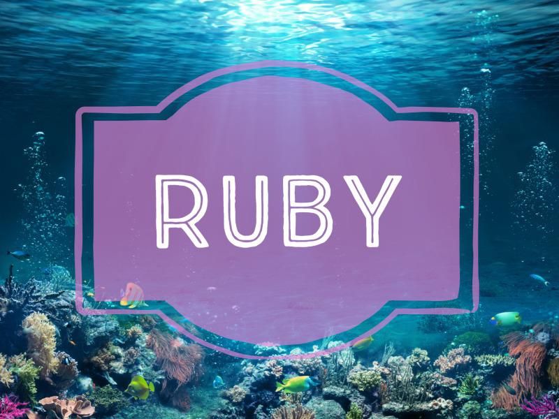 Ruby nature-inspired baby name