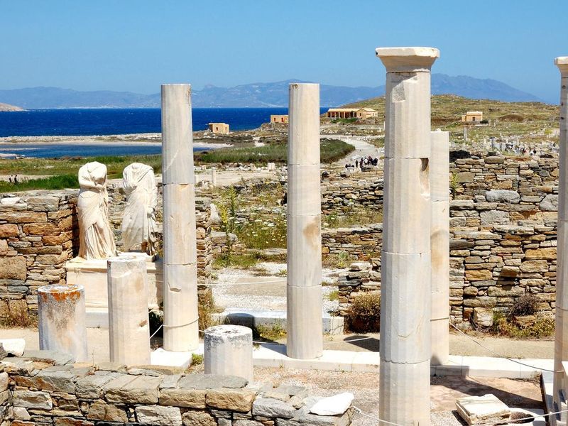 Ruins in Delos, Greece