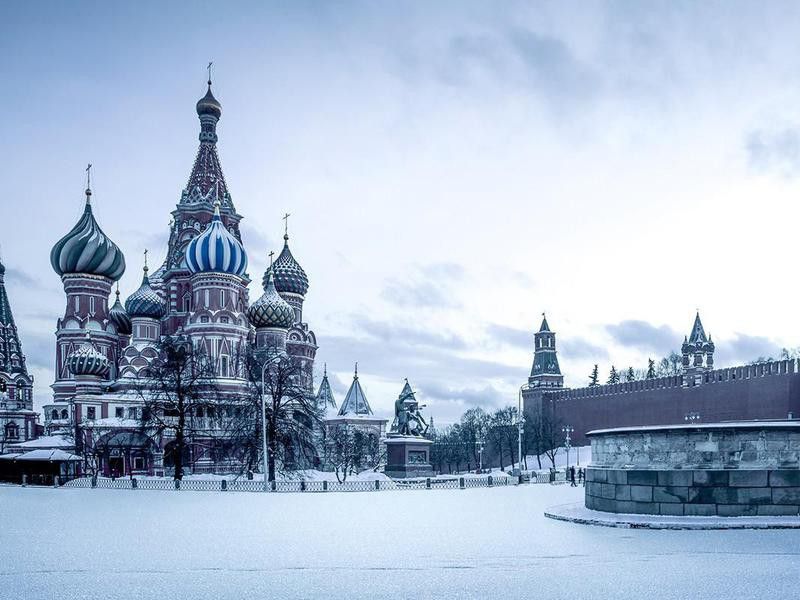 Russia in the winter