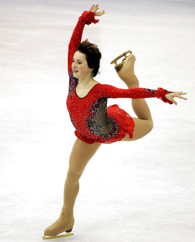 Russian figure skater Irina Slutskaya