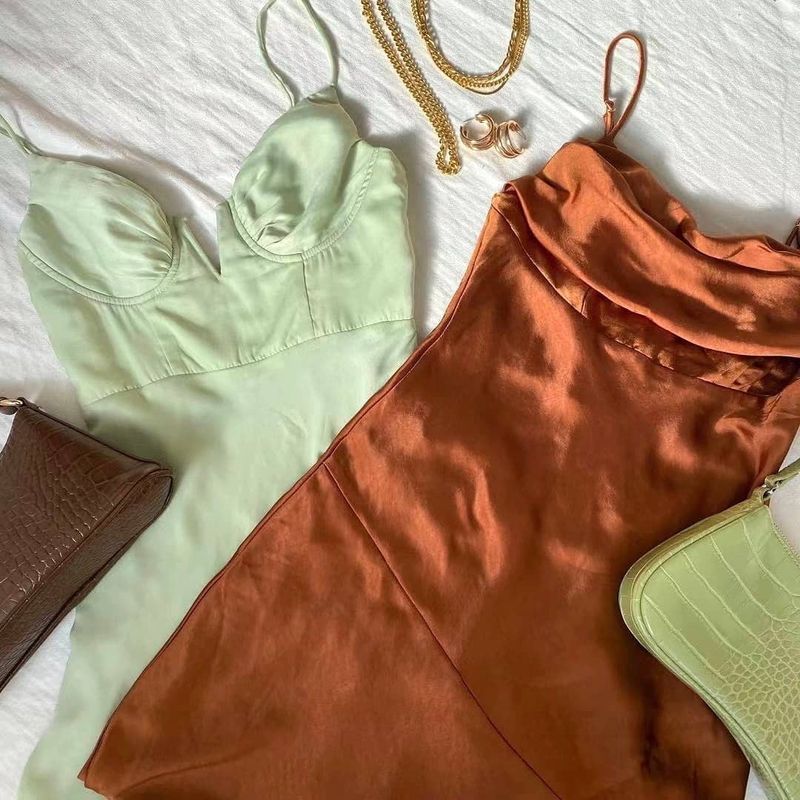 Rust-colored summer clothes