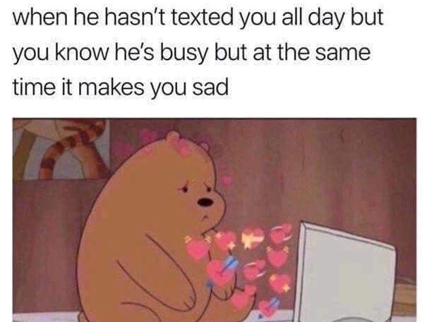 Sad teddy bear missing loved one