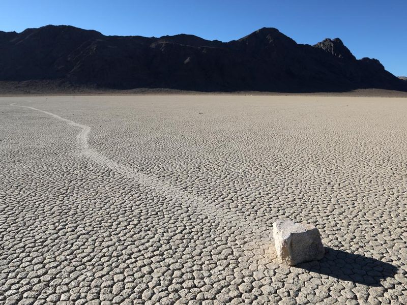 Sailing Rock at Racetrack Playa in Death Valley