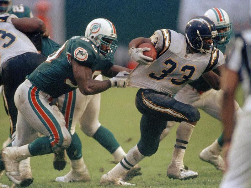 San Diego Chargers running back Ronnie Harmon in action