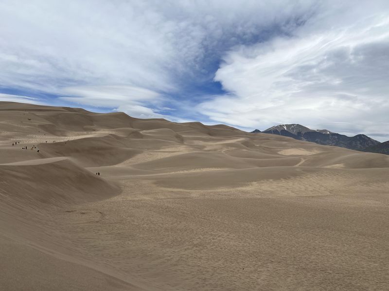 Sand dunes and mountains in Colorado