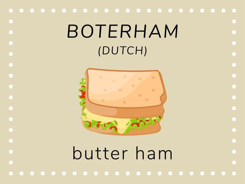 "Sandwich" in Dutch