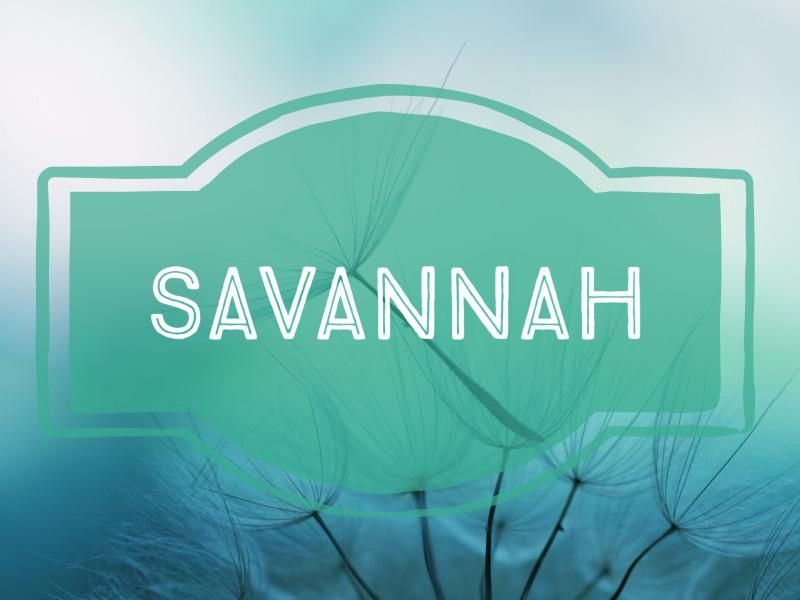Savannah nature-inspired baby name