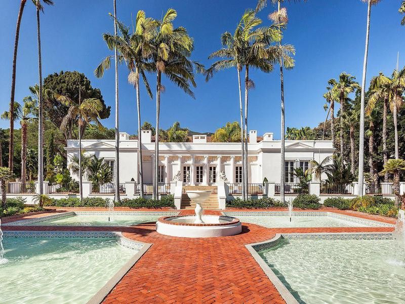 Scarface house fountains in Montecito