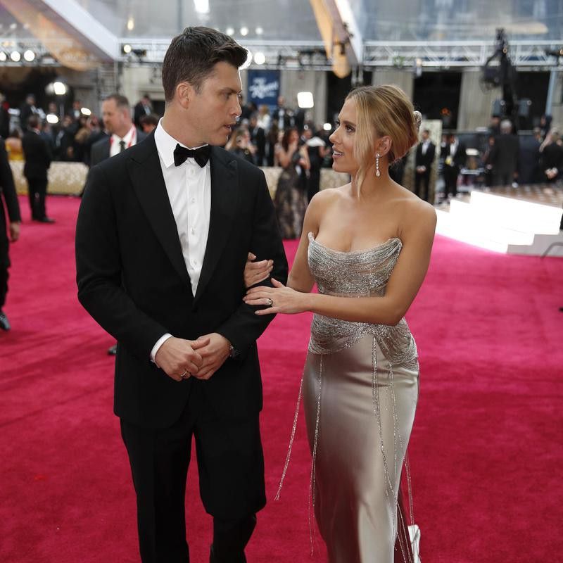 Scarlett Johansson and Colin Jost