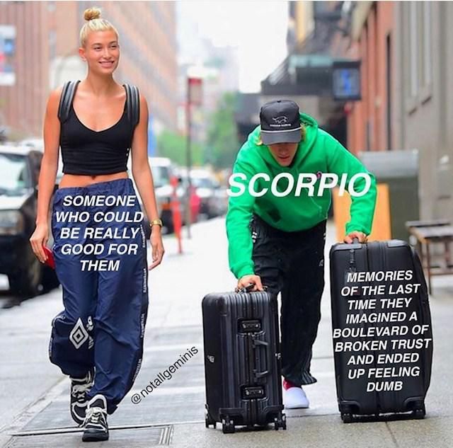 Scorpio baggage meme