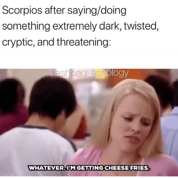 Scorpio meme dark thoughts