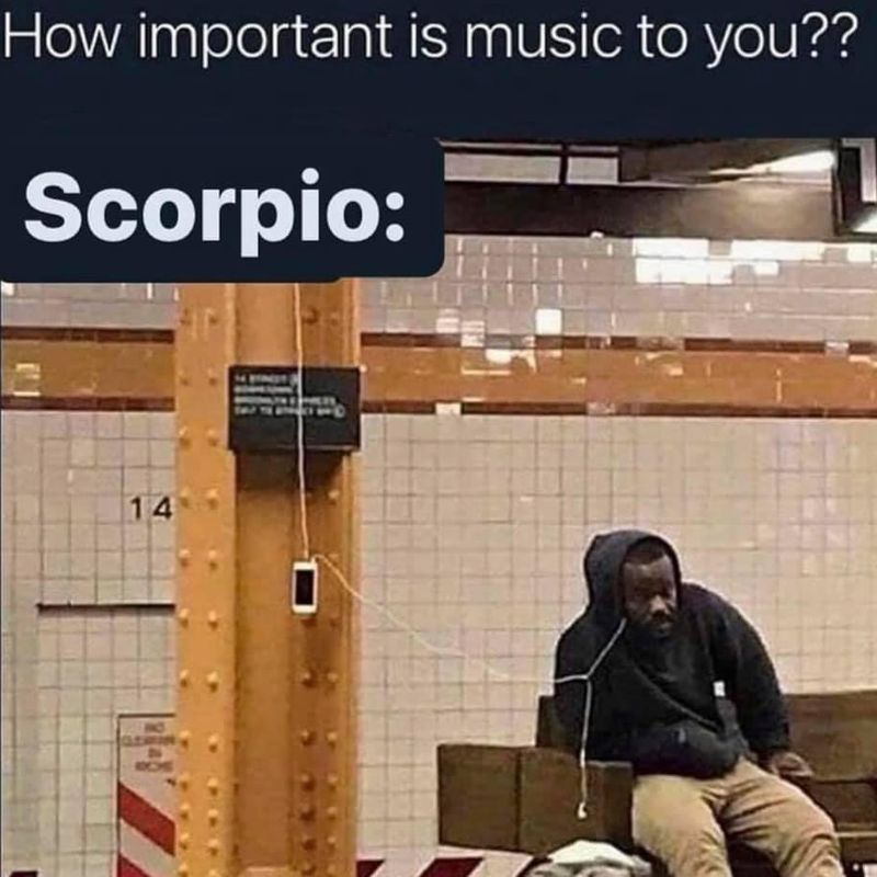 Scorpio music meme