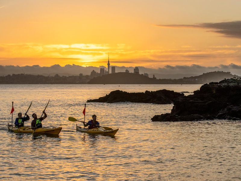 Sea kayaking in Auckland Hauraki Gulf